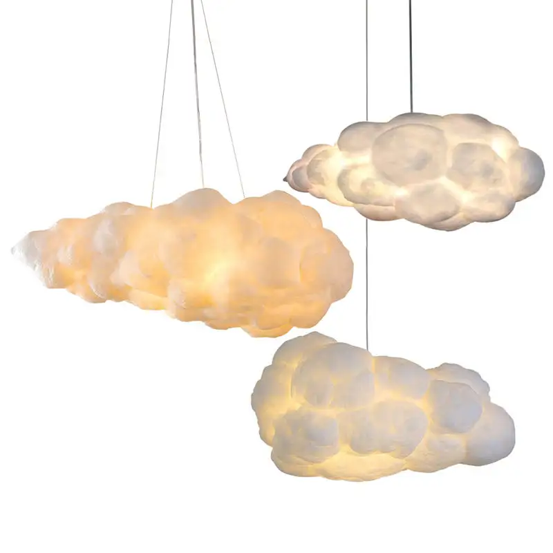 LG20181016-12 White Cloud Chandelier Light For Indoor Living Room Dining Room